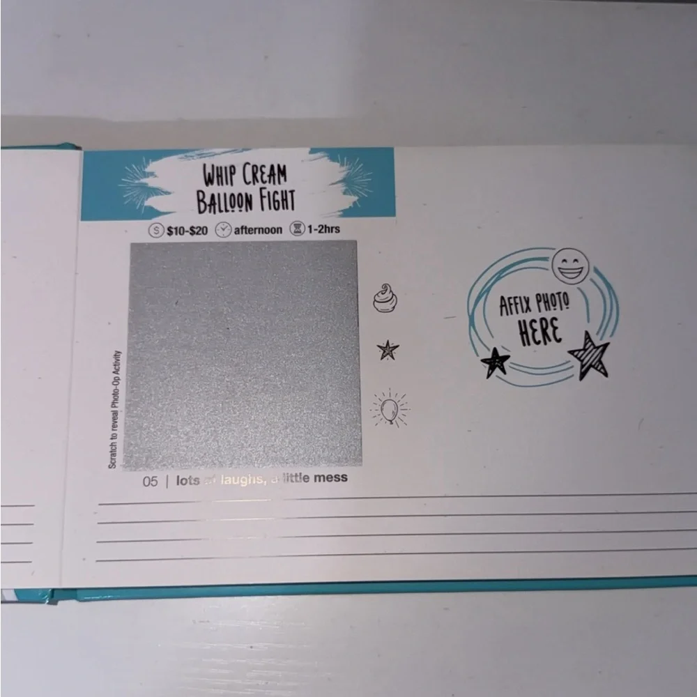 Fujifilm Instax Mini Photo Album in Teal and White